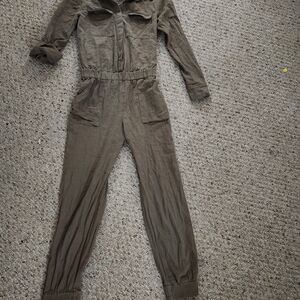 Khaki Utility Jumpsuit